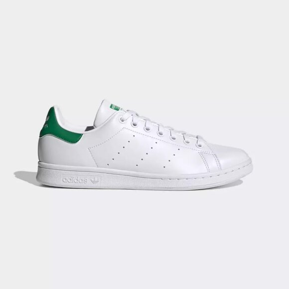 Adidas Originals Men's White Green Classic Stan Smith Shoes FX5502 - Picture 2 of 5